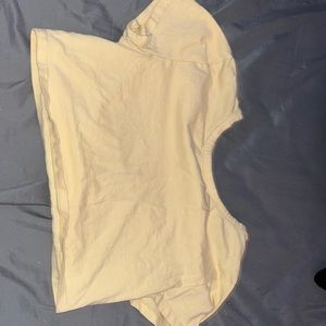 yellow crop top